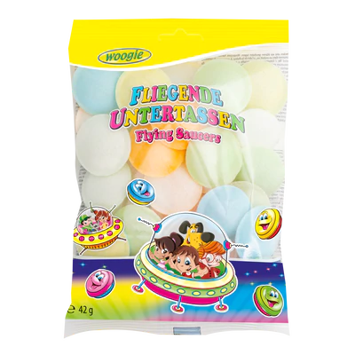 Soucoupes volantes avec poudre effervescente 42g