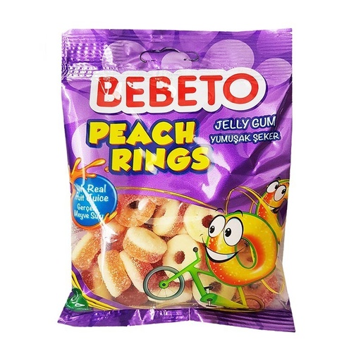 Bebeto Peach Rings 80g