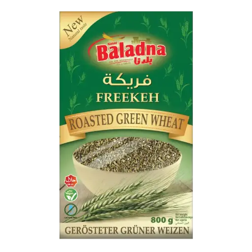Roasted Green wheat, Freekeh, Baladna, 800g