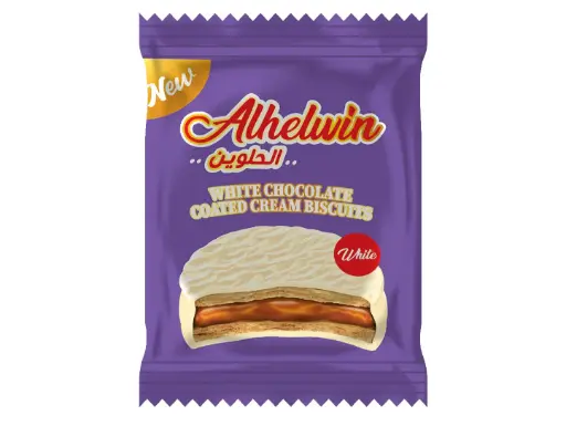 Biscuits Chocolat blanc, Alhalwin, 30g
