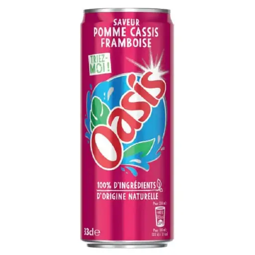 Pomme Cassis Framboise, Oasis, 33cl