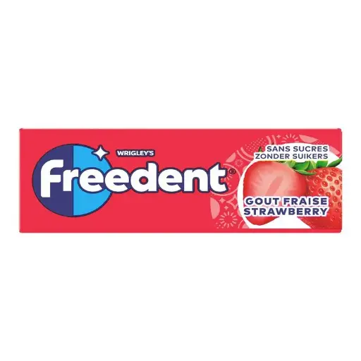 Freedent white, Strawberry 14g