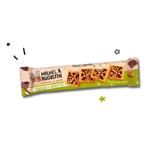 Petits Carrés Choco Noisettes, 33.6g