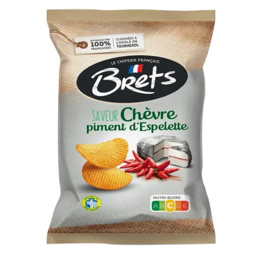 Chips Saveur Chèvre Piment, Brets, 125g