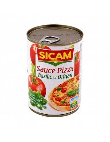 Sauce pizza, basilic et origan, Sicam, 400g