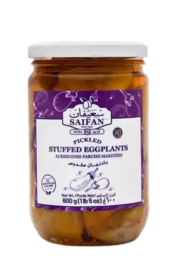 Aubergine farcies marinées, Saifan, 600g