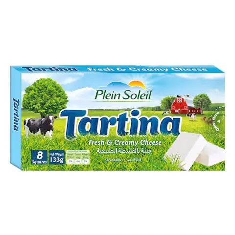 Tartina Fresh et creamy cheese, Plein soleil, 133g