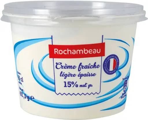 Crème fraiche épaisse, 30% matière grasse, Rochambeau, 196g