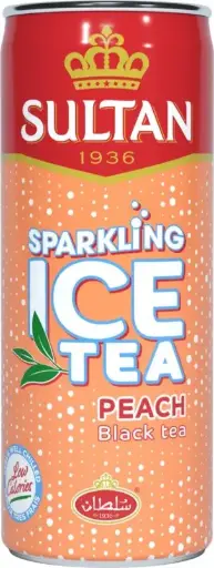 Sparkling Ice Tea Peach, Sultan, 33cl