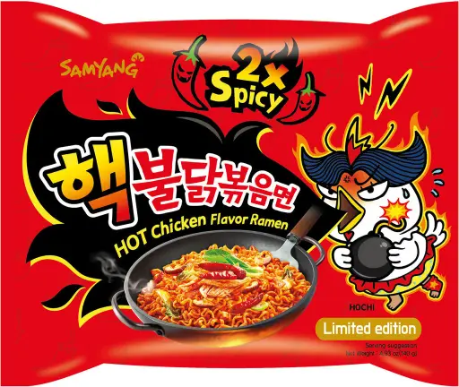 Ramen poulet extra piquant, Buldak, 140g