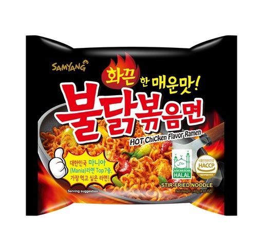 Ramen poulet piquant, Buldak, 140g