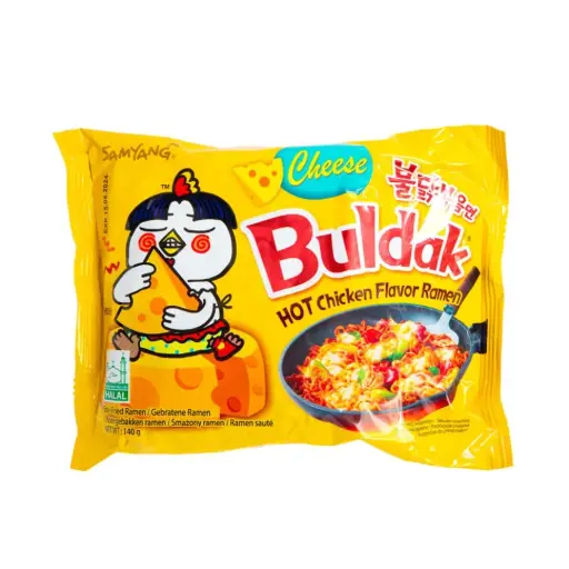 Ramen poulet piquant cheese, Buldak, 140g