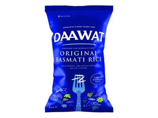 Riz original bleu, Daawat, 5kg