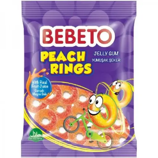 BEBETO Peach Rings 80 g