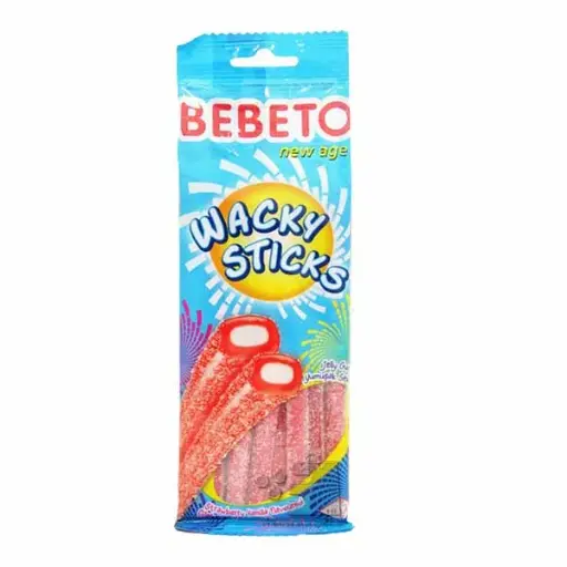 Wacky Sticks Bonbon, Bebeto, 75g