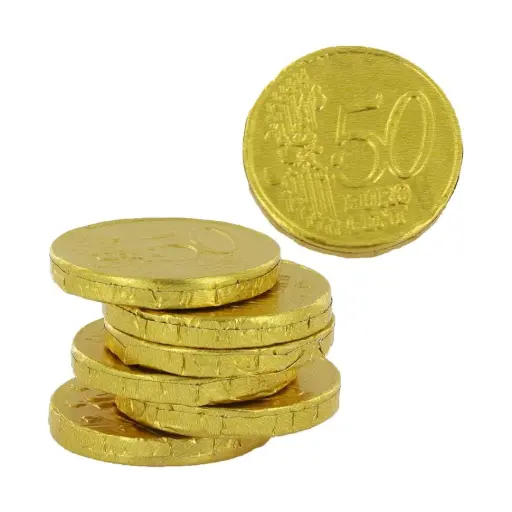 Billets d'euros en chocolat au lait 5x15g