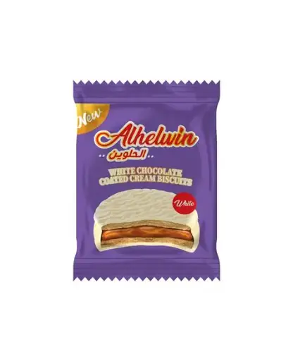 Biscuits Chocolat blanc, Alhalwin, 30g
