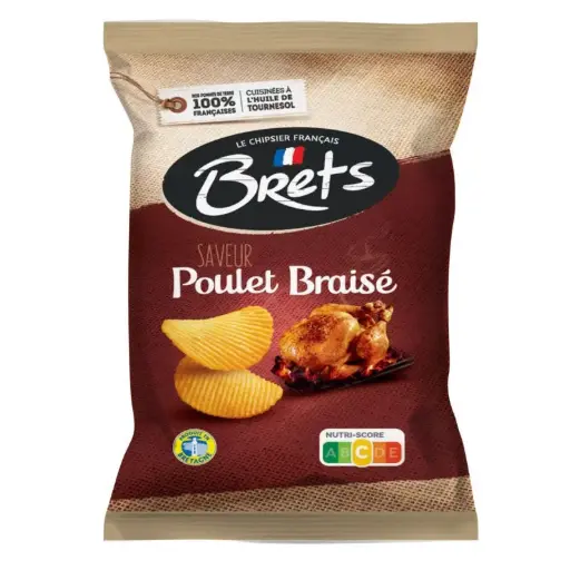 CHIPS BRET'S OND POULET BRAISE 125G