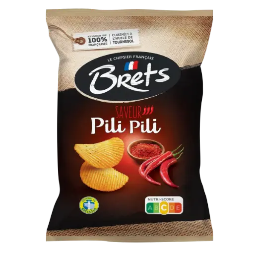 CHIPS BRET'S SAV. PILI PILI 125GR
