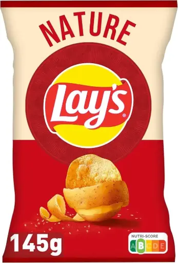 CHIPS LAYS NATURE SACHET 145G