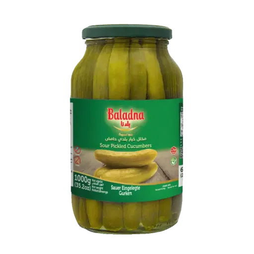 Concombres marinés aigres, Baladna, 1000g