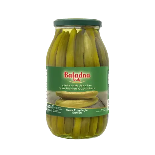 Concombres marinés aigres, Baladna, 2800g