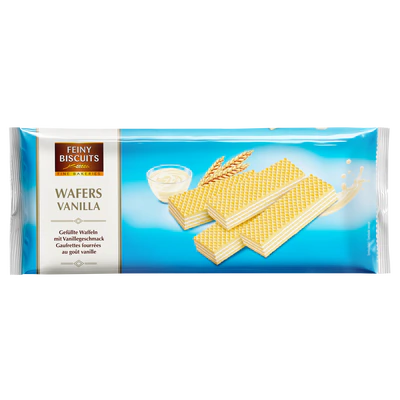 Gaufrettes fourrées à la crème à la vanille 250g