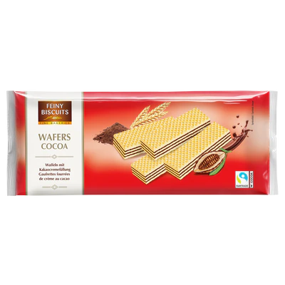 Gaufrettes fourrées à la crème au cacao 250g