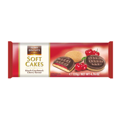 Génoises fourrées aux cerises, 135g 
