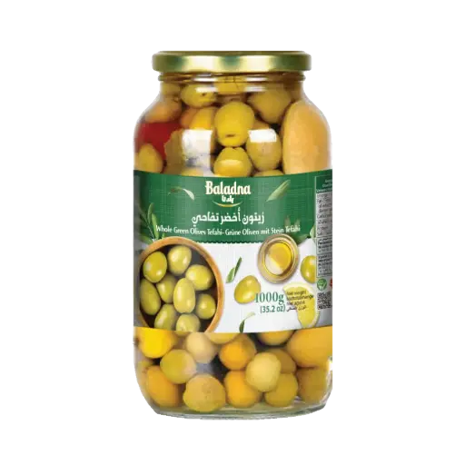 Green olives stuffed with peppers, Baladna, 660g