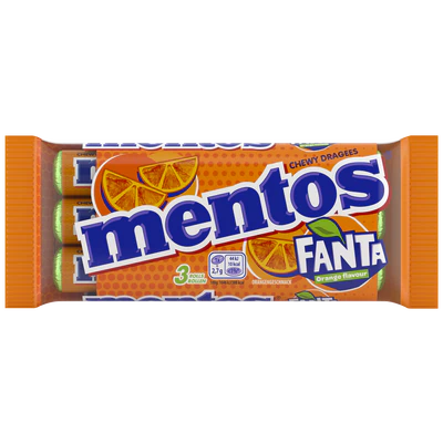 Mentos Fanta, 3x37,5g 