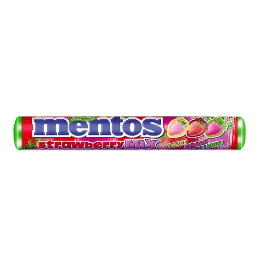 Mentos goût strawberry mix, 37,5g