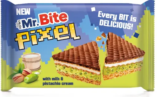 Mr. Bite Pixel  whith pistachio, Waffer 28g