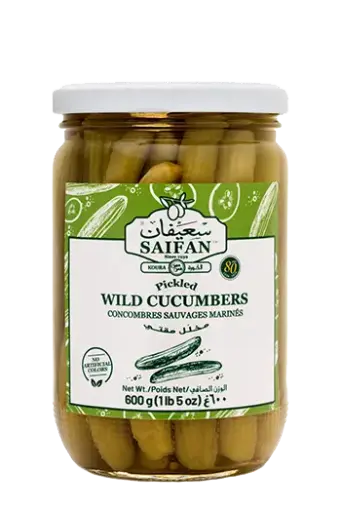 Pickled Wild cucumbers, Saifan, 600g