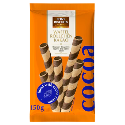 Rouleaux de Gaufrettes Cacao, 150g