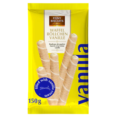 Rouleaux de Gaufrettes Crème, 150g