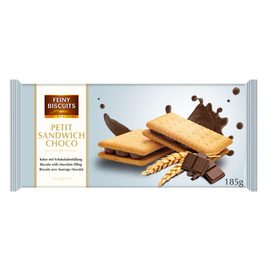 Sandwich cookies fourrés de chocolat 185g