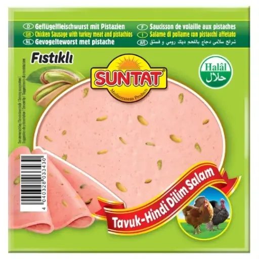 Saucisse de volaille aux pistaches, Suntat, 200g