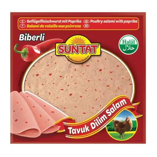 Saucisson de volaille aux poivron, Suntat, 200g