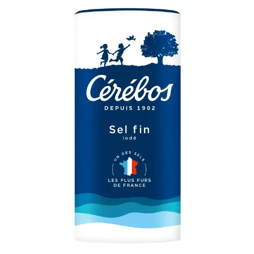 Sel fin iodé, Cerebos, 500g