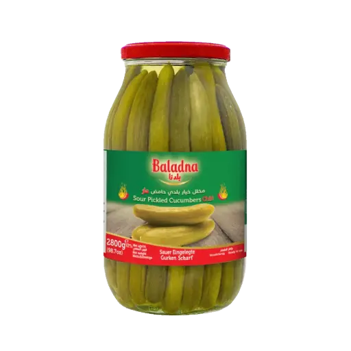 Sour pickled cucumbers chili, Baladna, 2800g