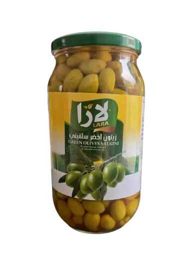 Olives vertes entières Salkini, Lara, 1000g