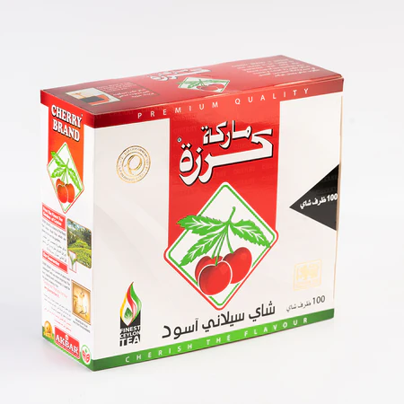 Tea noir ceylan, Cherry brand, 100 pièces