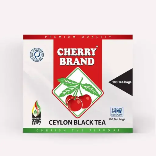 Tea noir ceylan, Cherry brand, 100 pièces