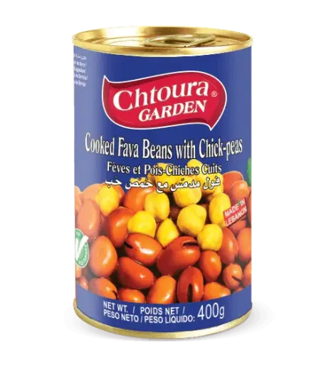 Fèves Et Pois Chiches Cuits