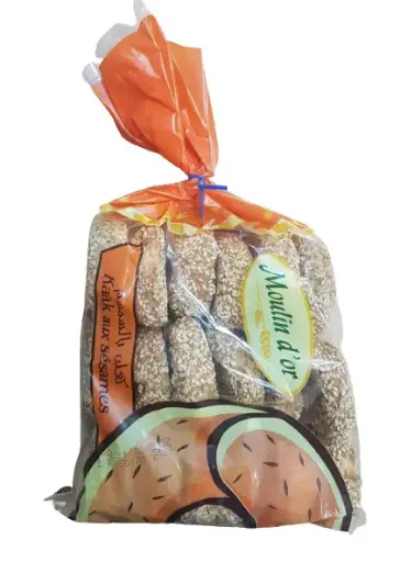Kaak biscuit au sésame, Moulins d'or, 450g