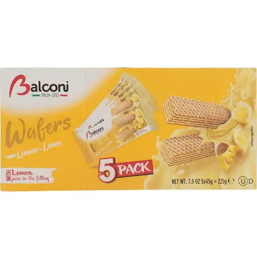Gaufrettes Citrons, Balconi, 5x45g