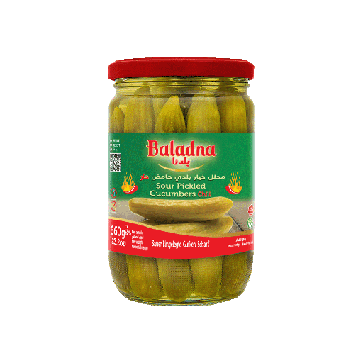 Concombres marinés, aigres et piquants, 660g