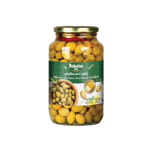 Whole Green olives kalamata, Baladna, 660g
