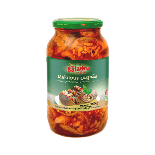 Makdous Aubergines marinées, Baladna, 950g